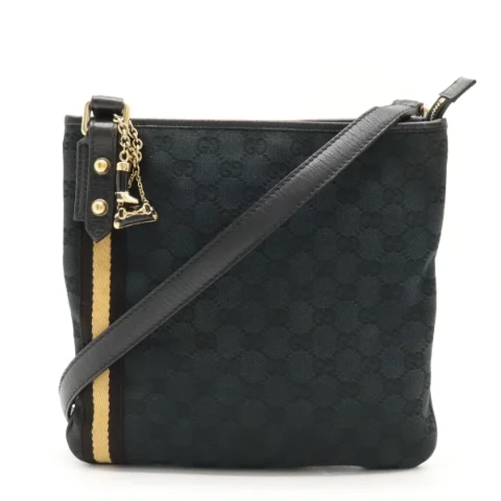 Gucci Vintage Pre-owned Canvas gucci-bags Black Dames