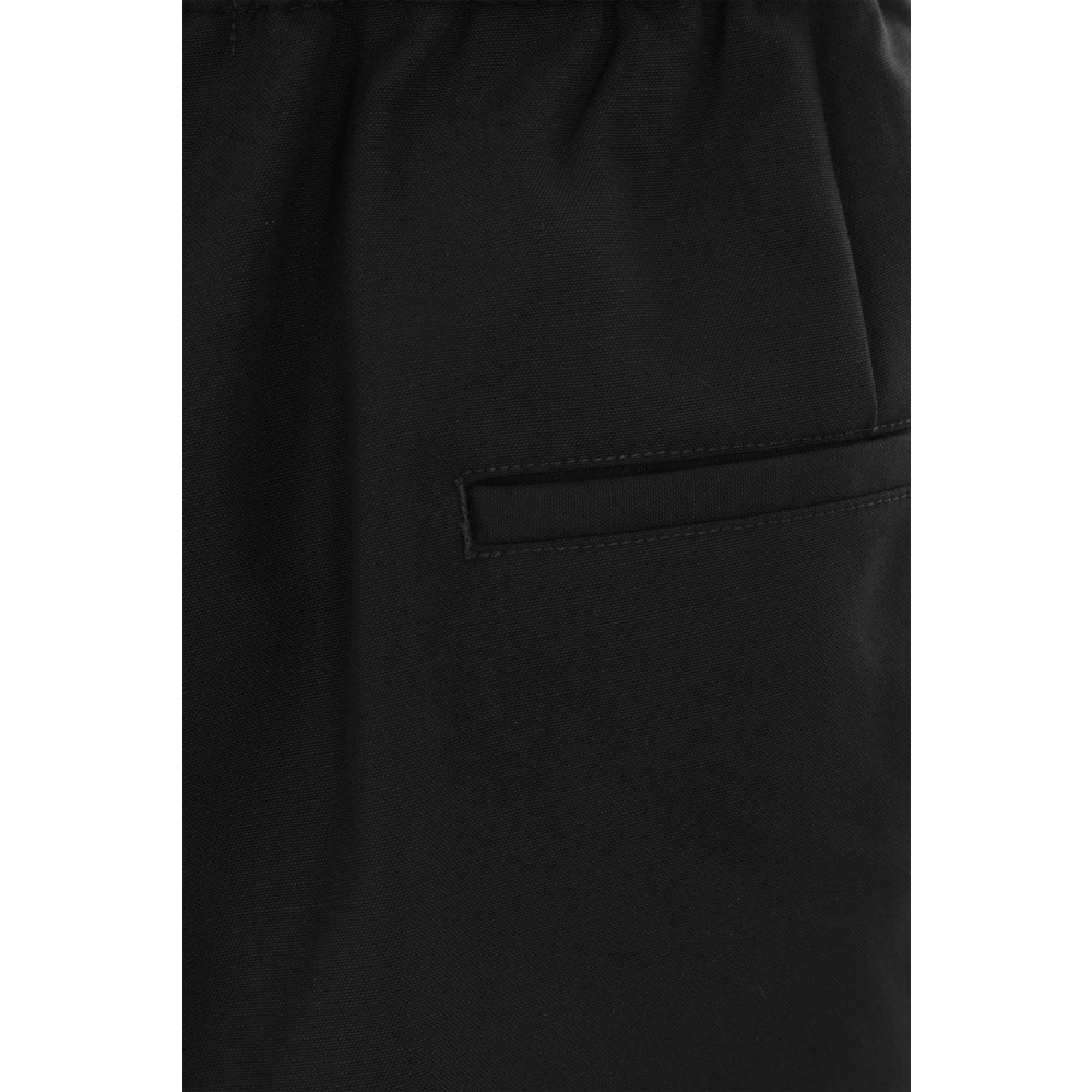 Comme des Garçons Zwarte Wijde Pijp Wollen Broek Black Heren