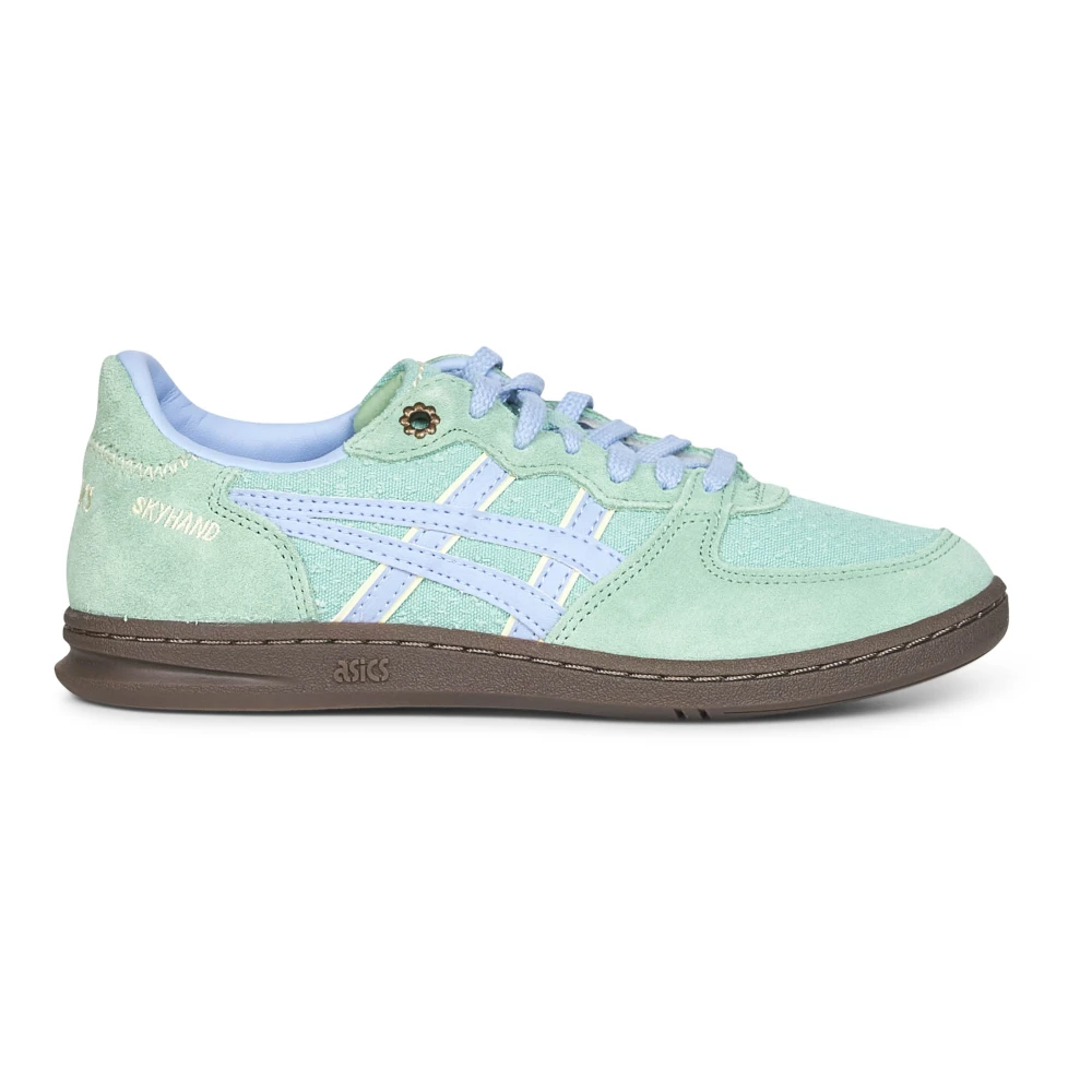Asics Vintage Lace-Up Sneakers Leer Dames Schoenen Groen
