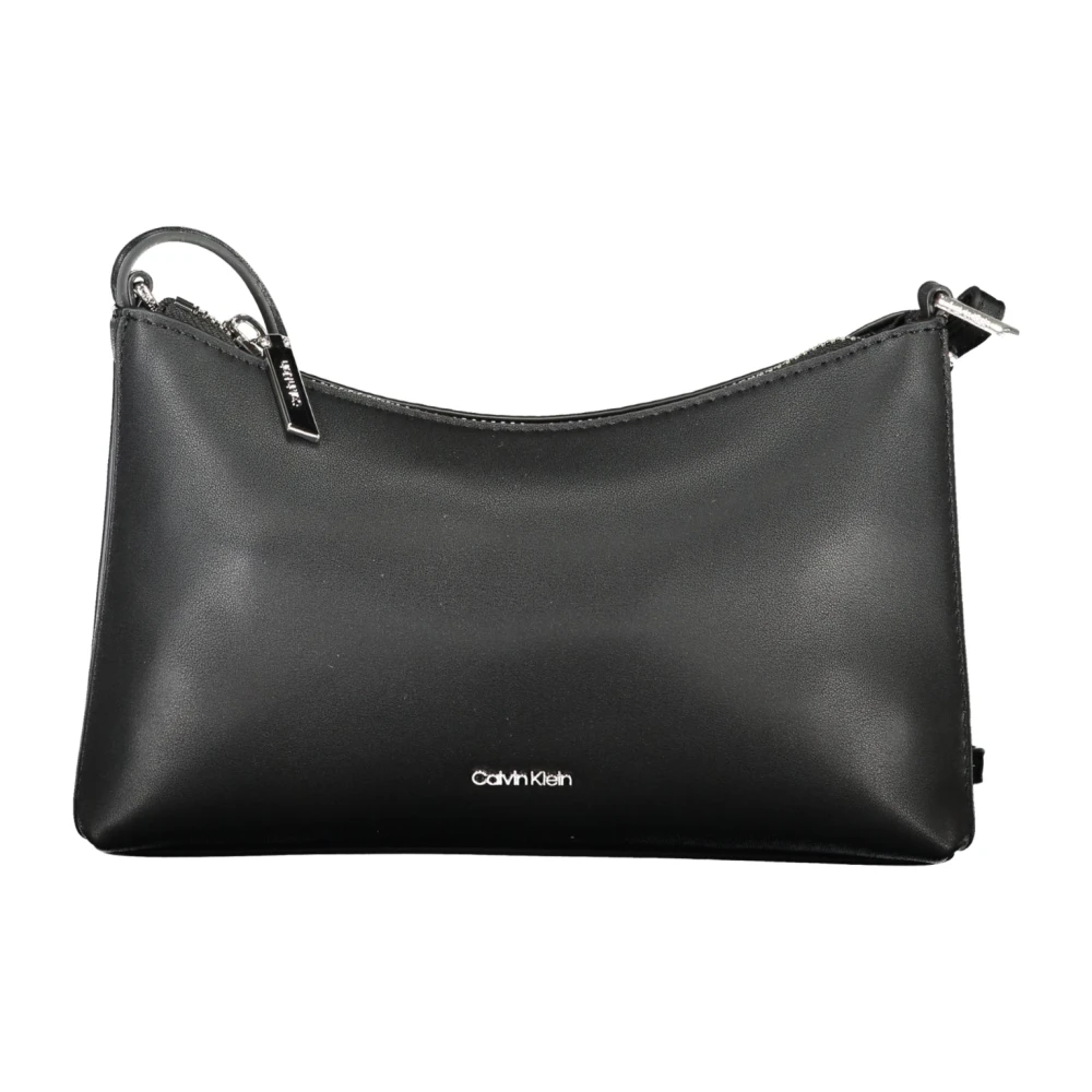 Calvin Klein Zwarte Schoudertas met Interne Zak Black Dames