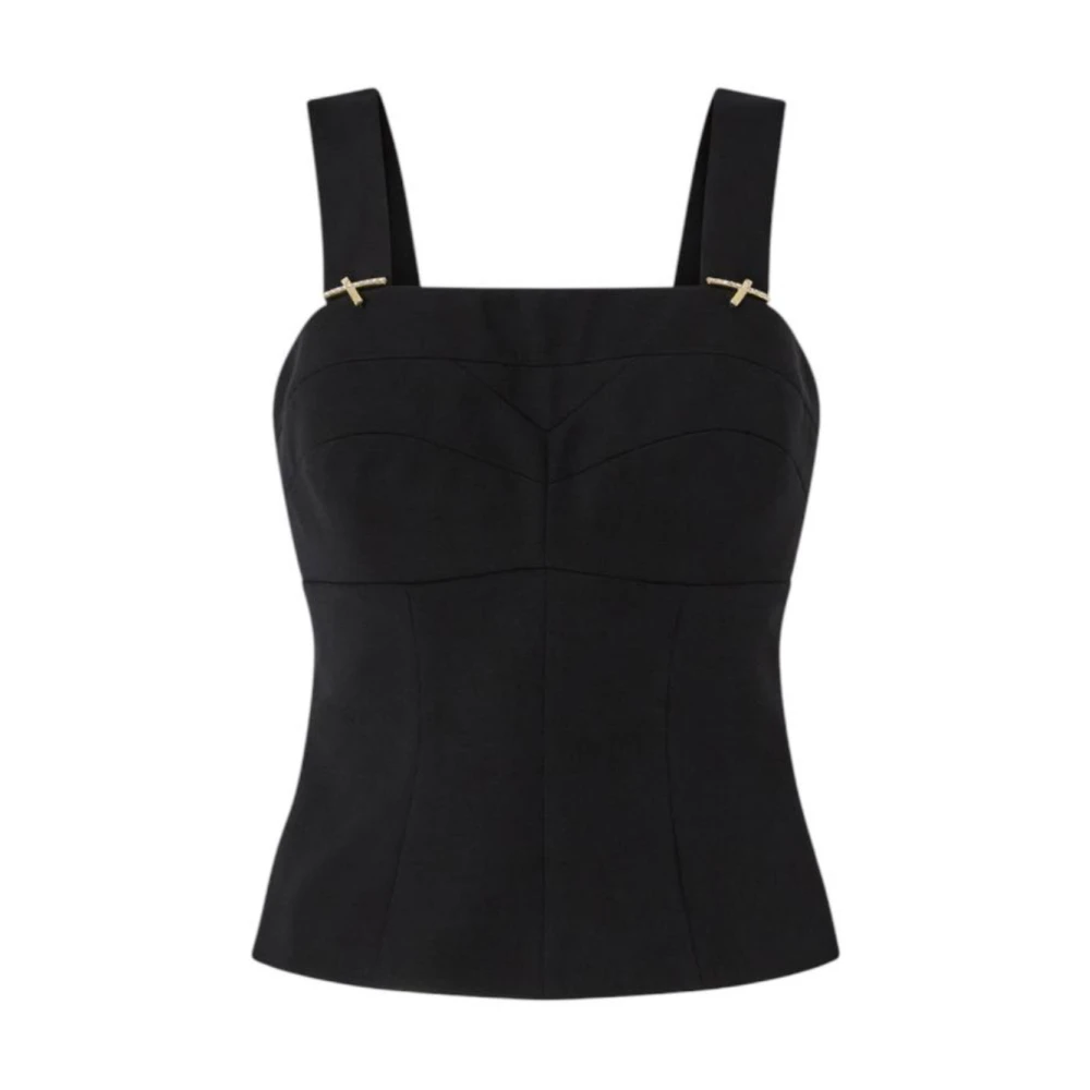 Genny Vrouw Zwart Tops Dames, Xs, Sleeveless Top