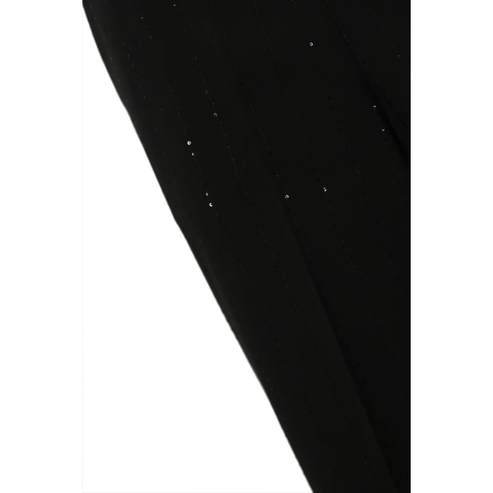 Twinset Zwarte Palazzo Broek met Pailletten Black Dames