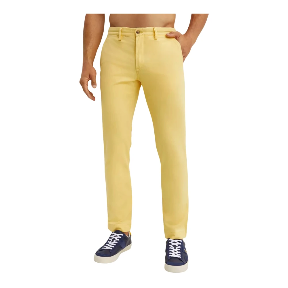 Ralph Lauren Gele Chino Slim Fit Broek Yellow Heren