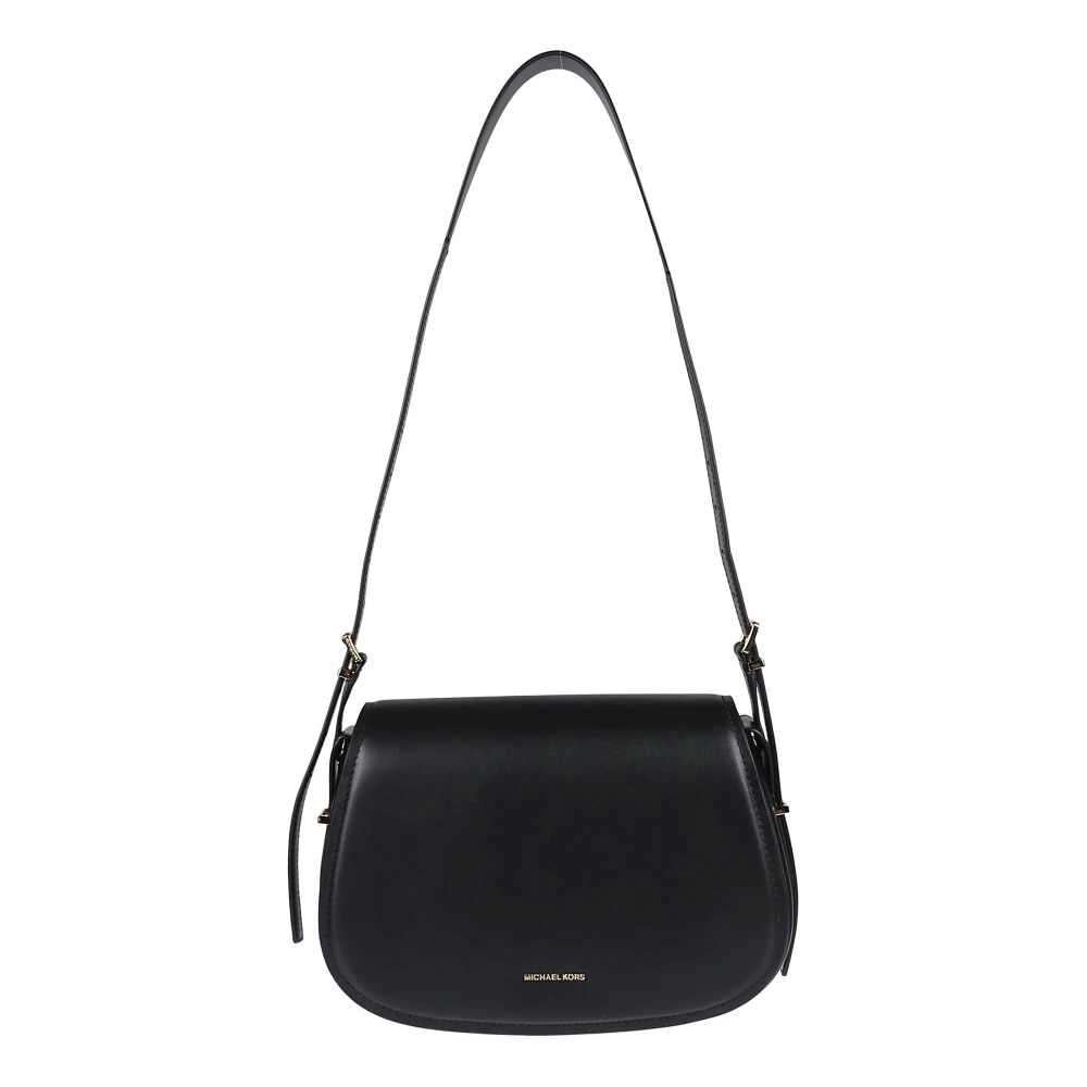 Michael Kors Stijlvolle Flap Messenger Tas Black Dames