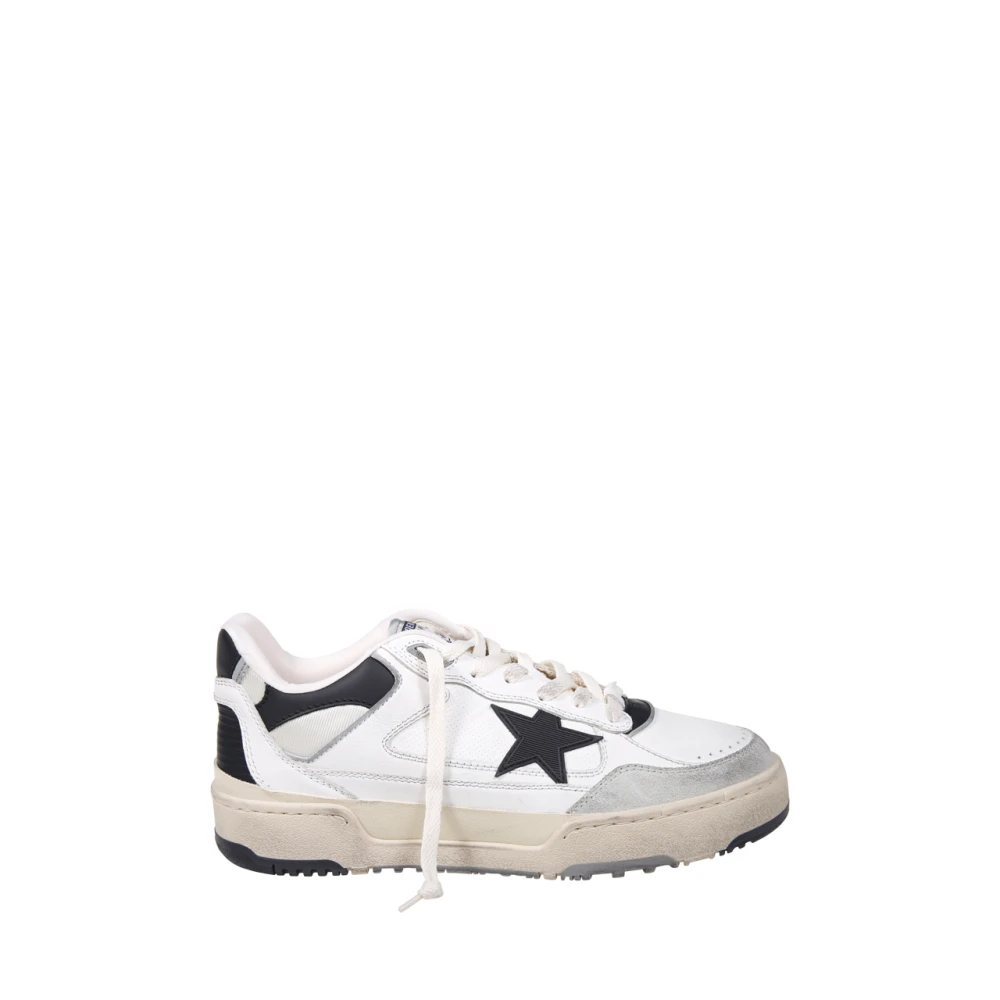 Golden Goose Leren Hak Spoor Suède Rubber Ster Heren Schoenen Wit