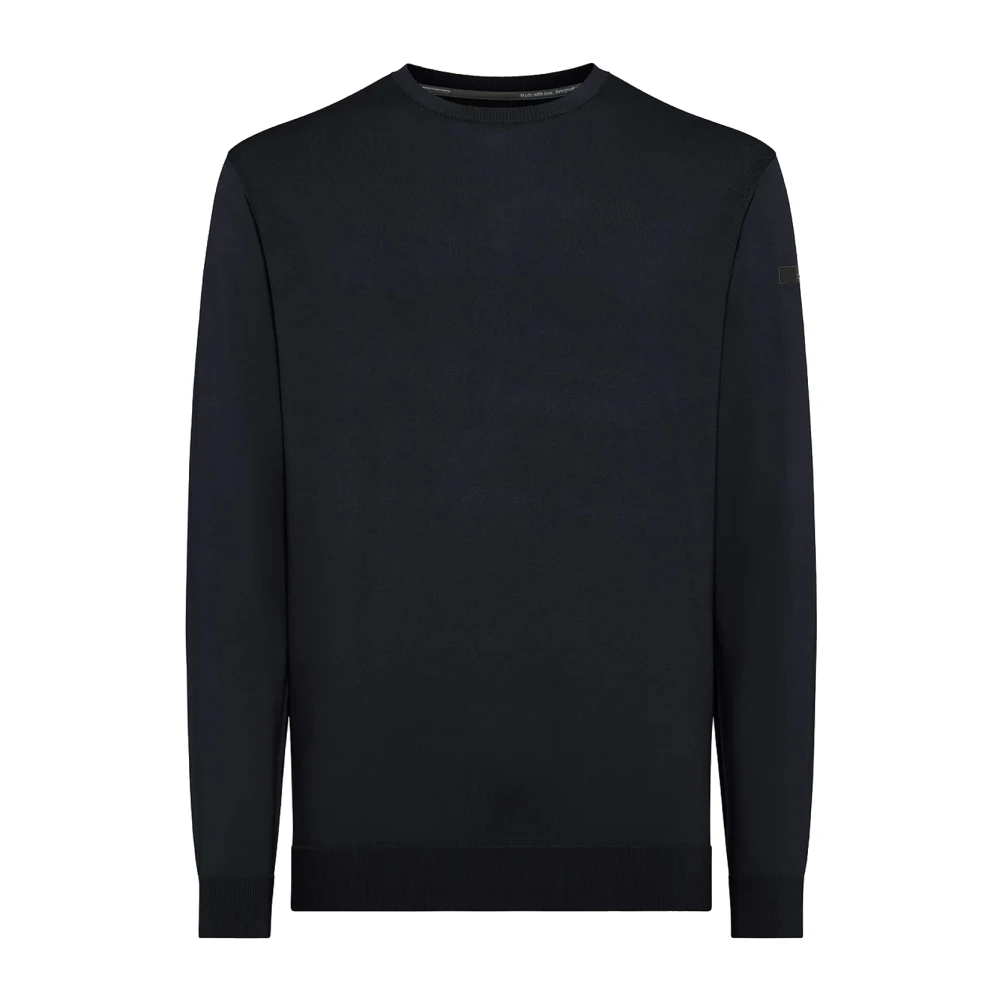 Rrd Men's Blue Maxell Round Knit - Round-Neck Knitwear - S - Knitwear