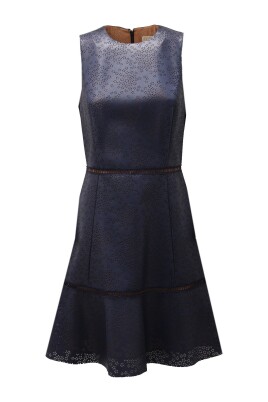 robe-en-eco-cuir-bleu-marine-perforee
