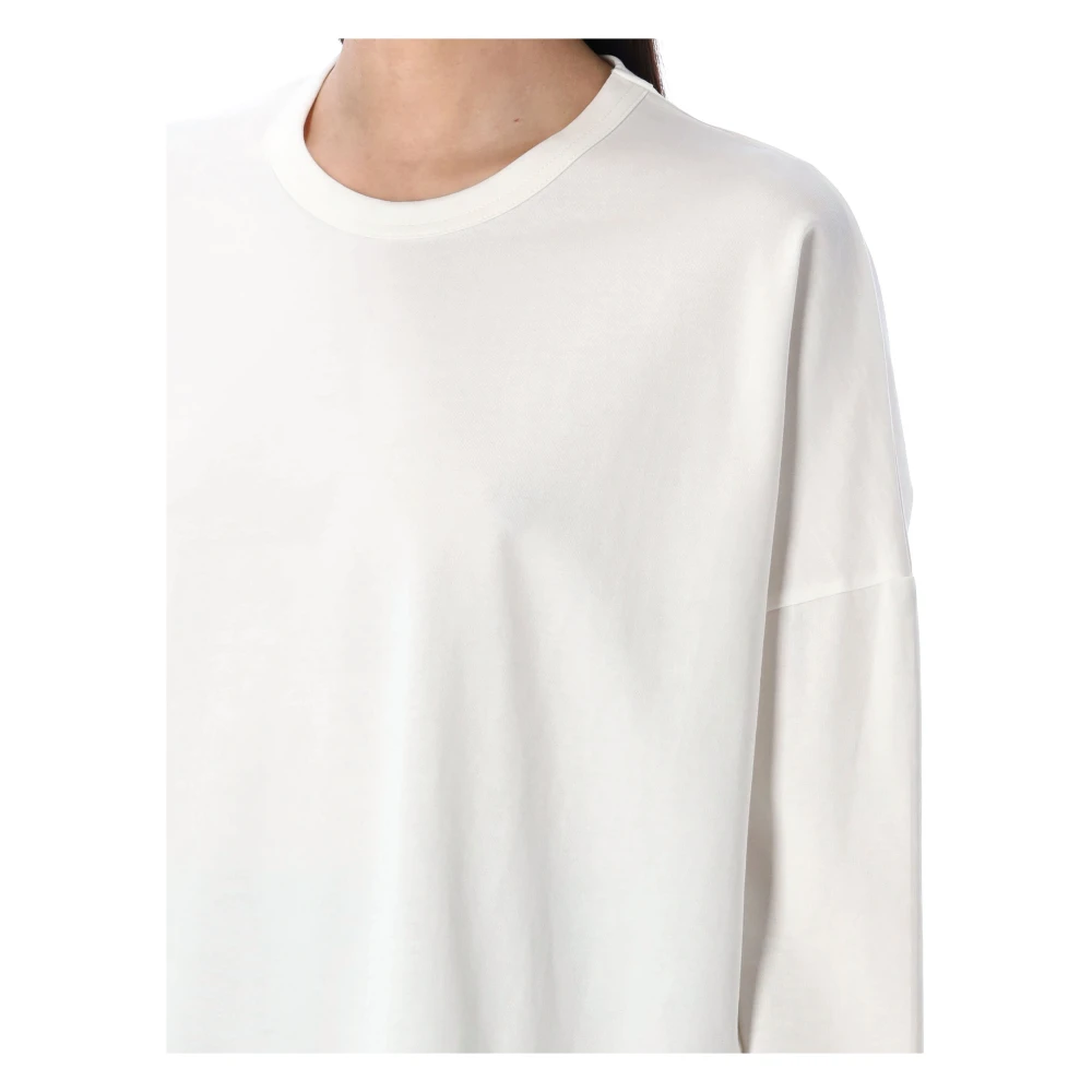 Studio Nicholson Wit Loop T-shirt met Stijlvolle Details White Dames