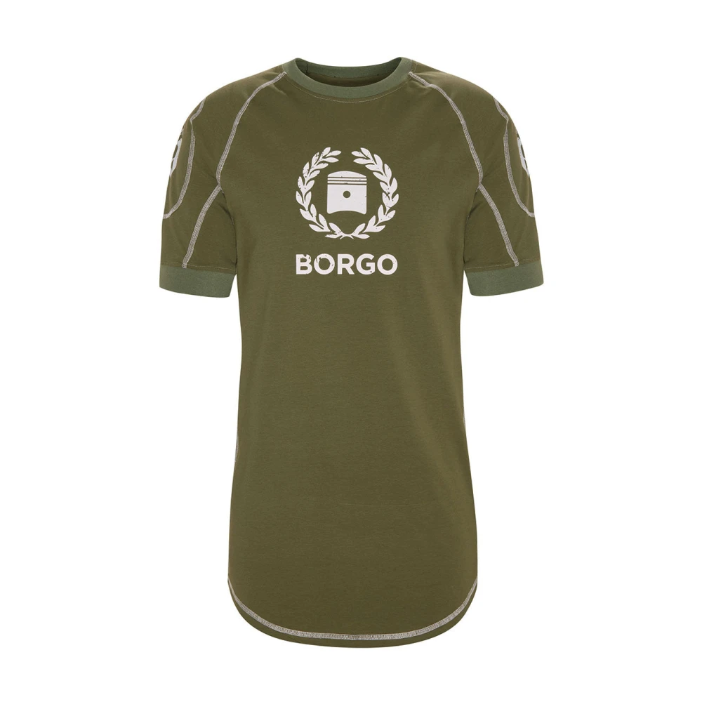 Borgo Siracusa Diablo Olive T-Shirt Green Heren