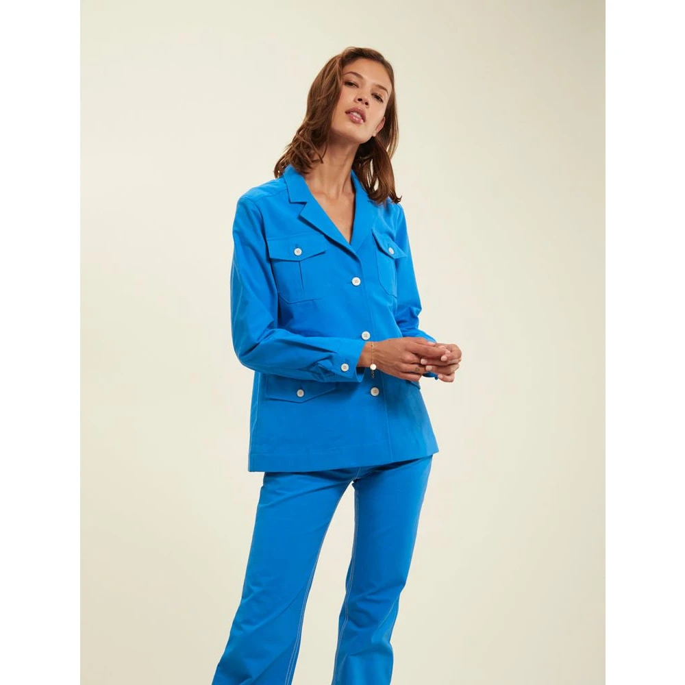 Ines De La Fressange Paris Kobaltblauwe Safarijas Blue Dames