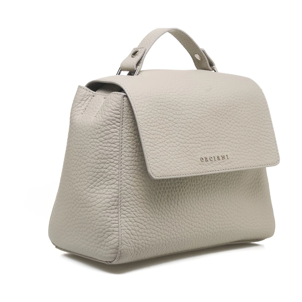 Orciani Grijze Nappa Handtas Sveva Soft Small Gray Dames