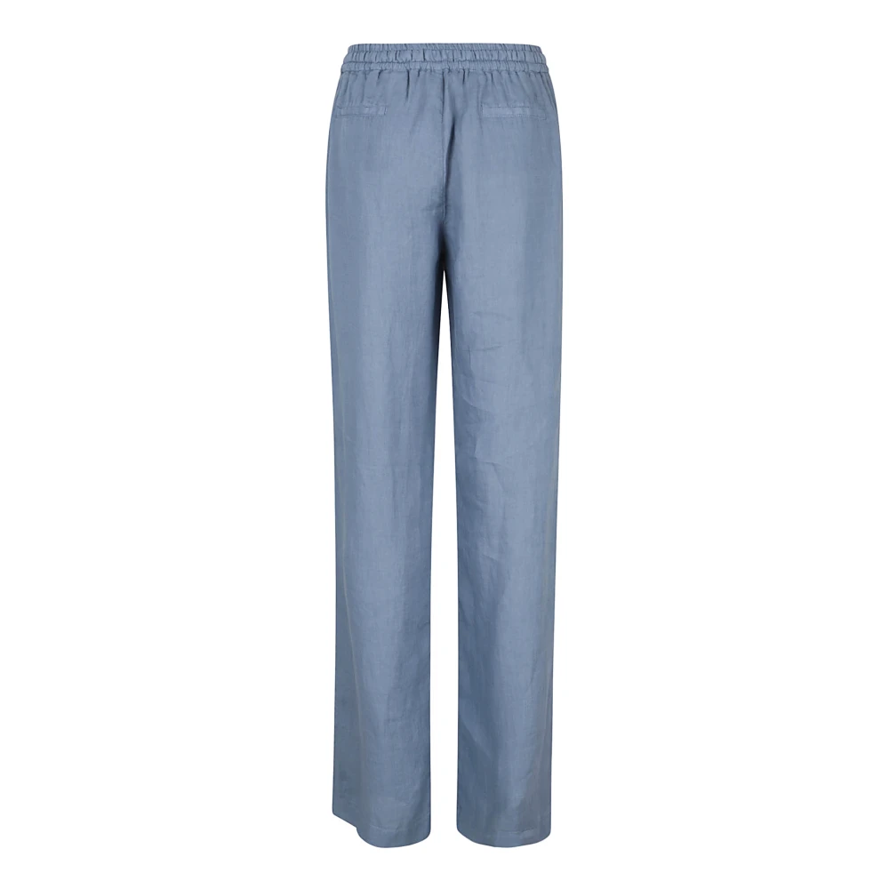Fay Heldere Blauwe Linnen Broek Made in Italy Blue Dames