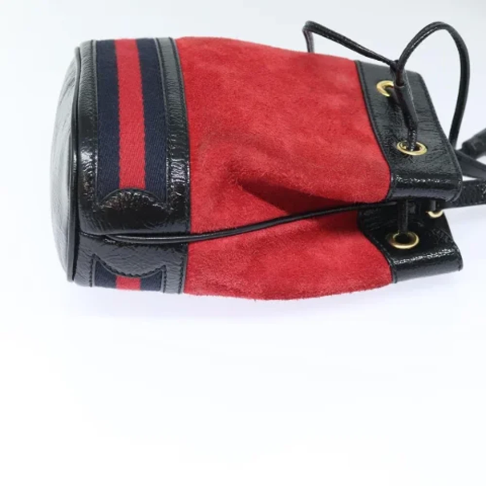 Gucci Vintage Pre-owned Suede gucci-bags Red Dames