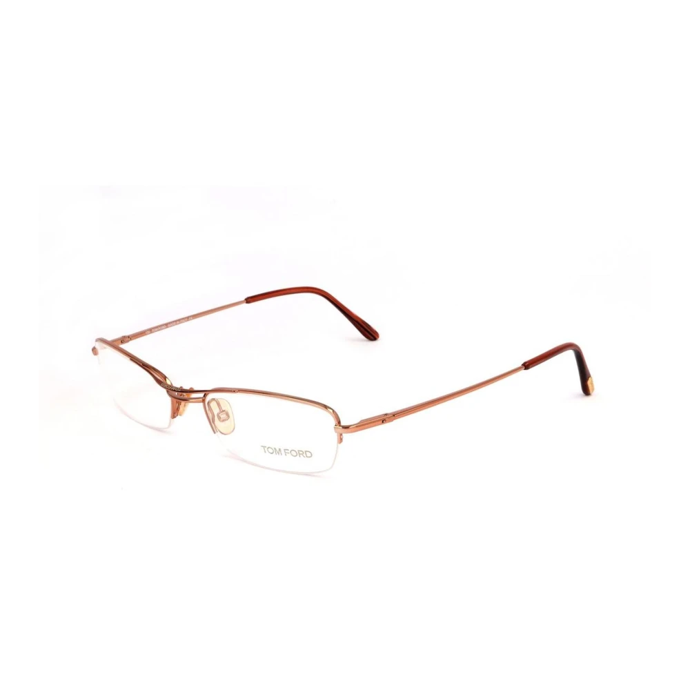 Tom Ford Gouden Metalen Frames Horloge met Wijzerplaat Yellow Dames
