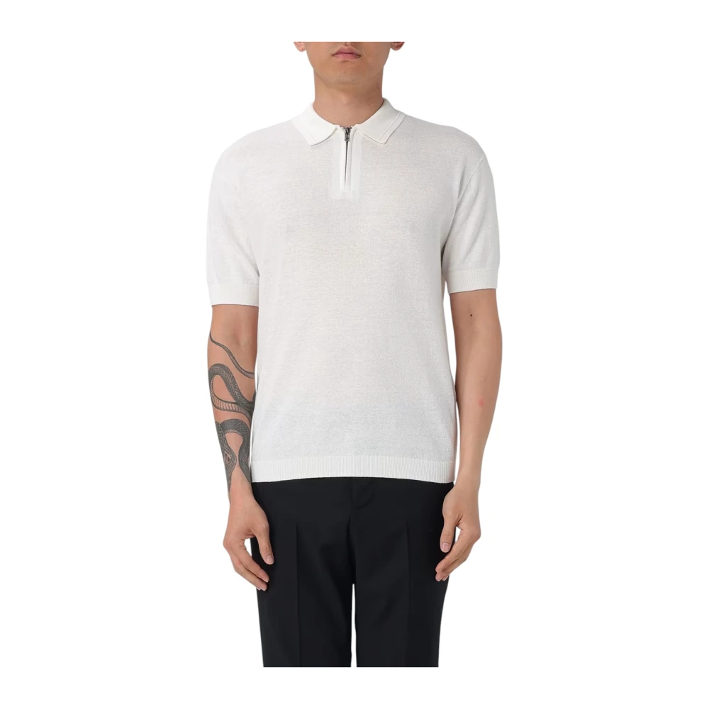 Armani Exchange Men's White Round-Neck Pullover - Round-Neck Knitwear - Xl - Knitwear
