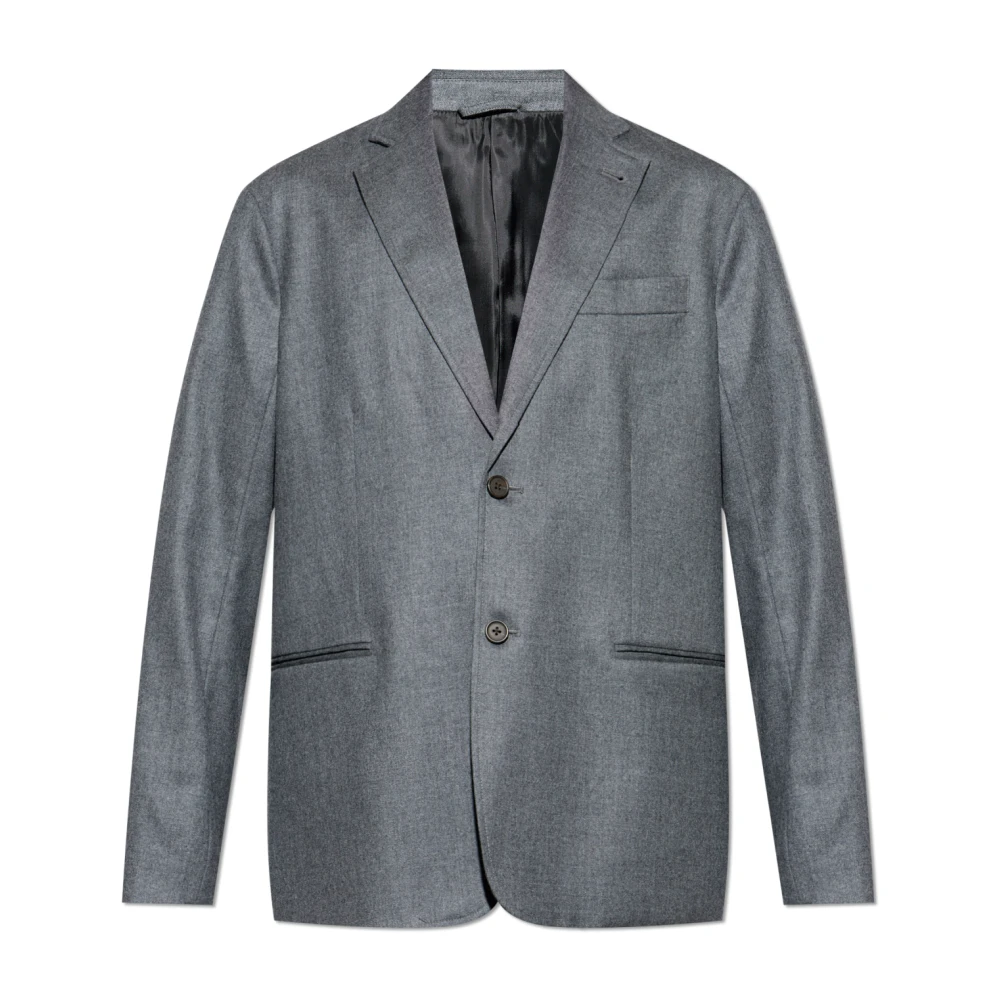 Emporio Armani Grå Ullkavaj