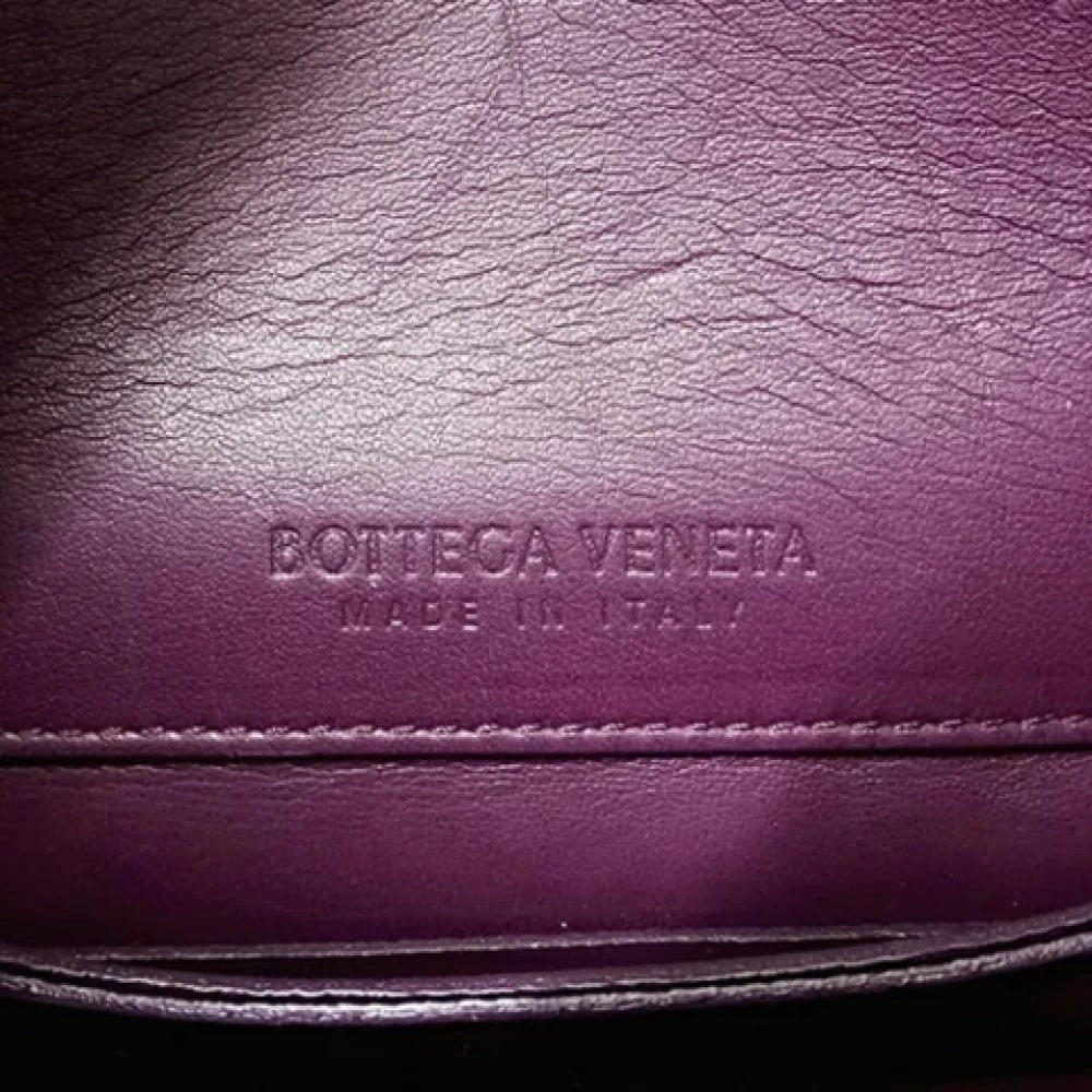 Bottega Veneta Vintage Pre-owned Leather shoulder-bags Purple Dames