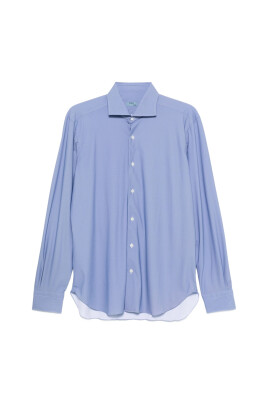 blue-long-sleeve-buttoned-shirt