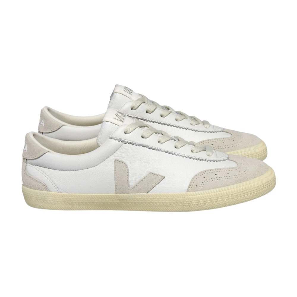 Veja Men's Beige Sneakers, 7 Uk, Natural Leather Trainers