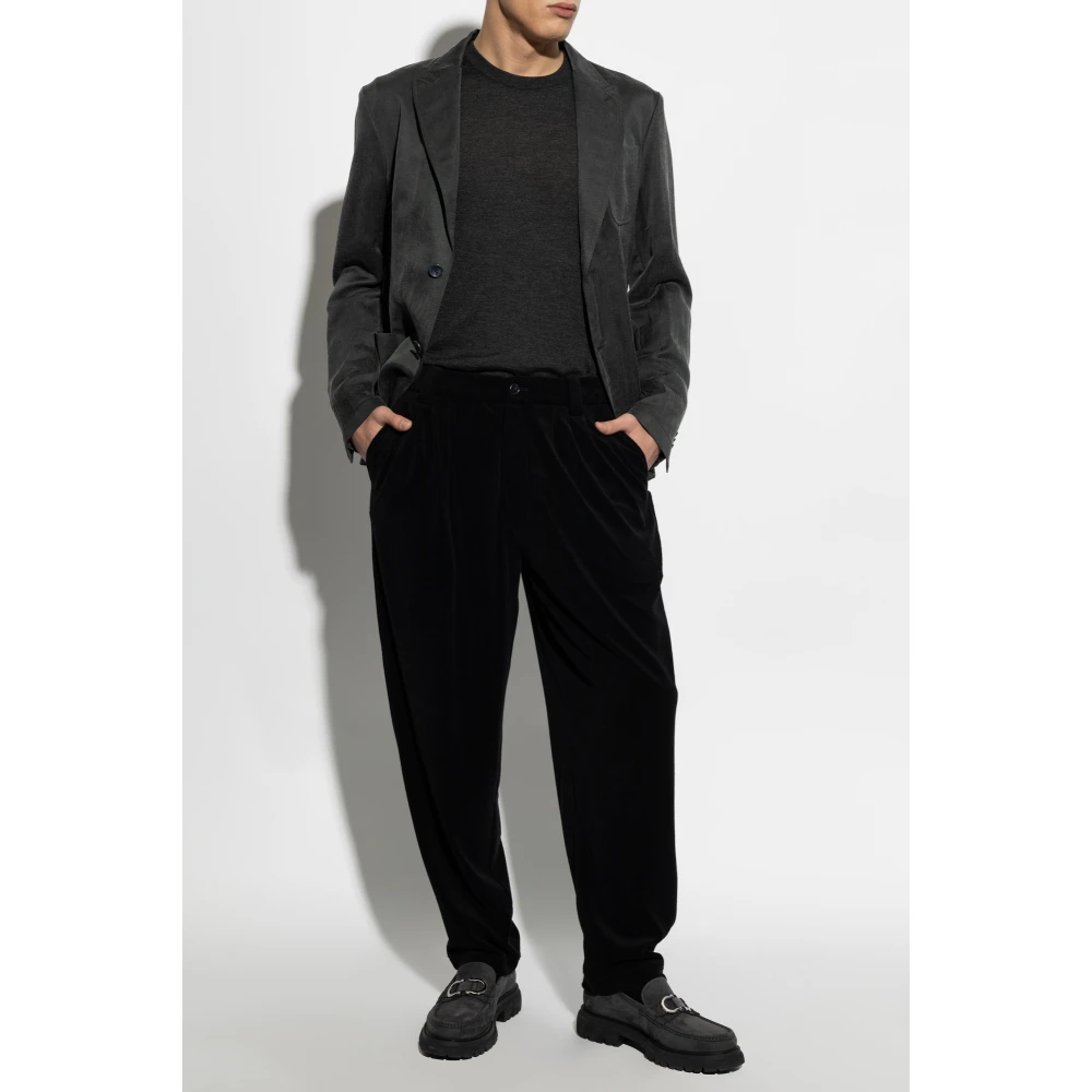 Giorgio Armani Blazer met zakken Gray Heren