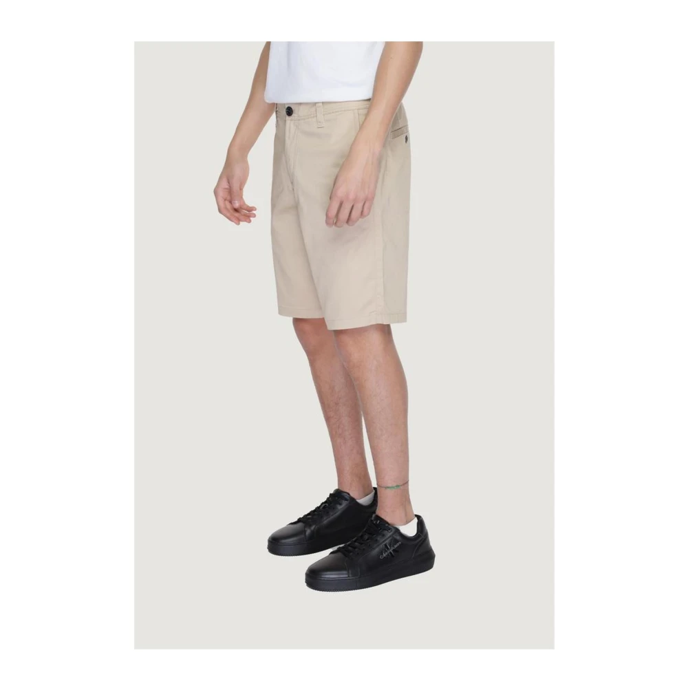 Armani Exchange Bermuda`s van katoenmix Beige Heren