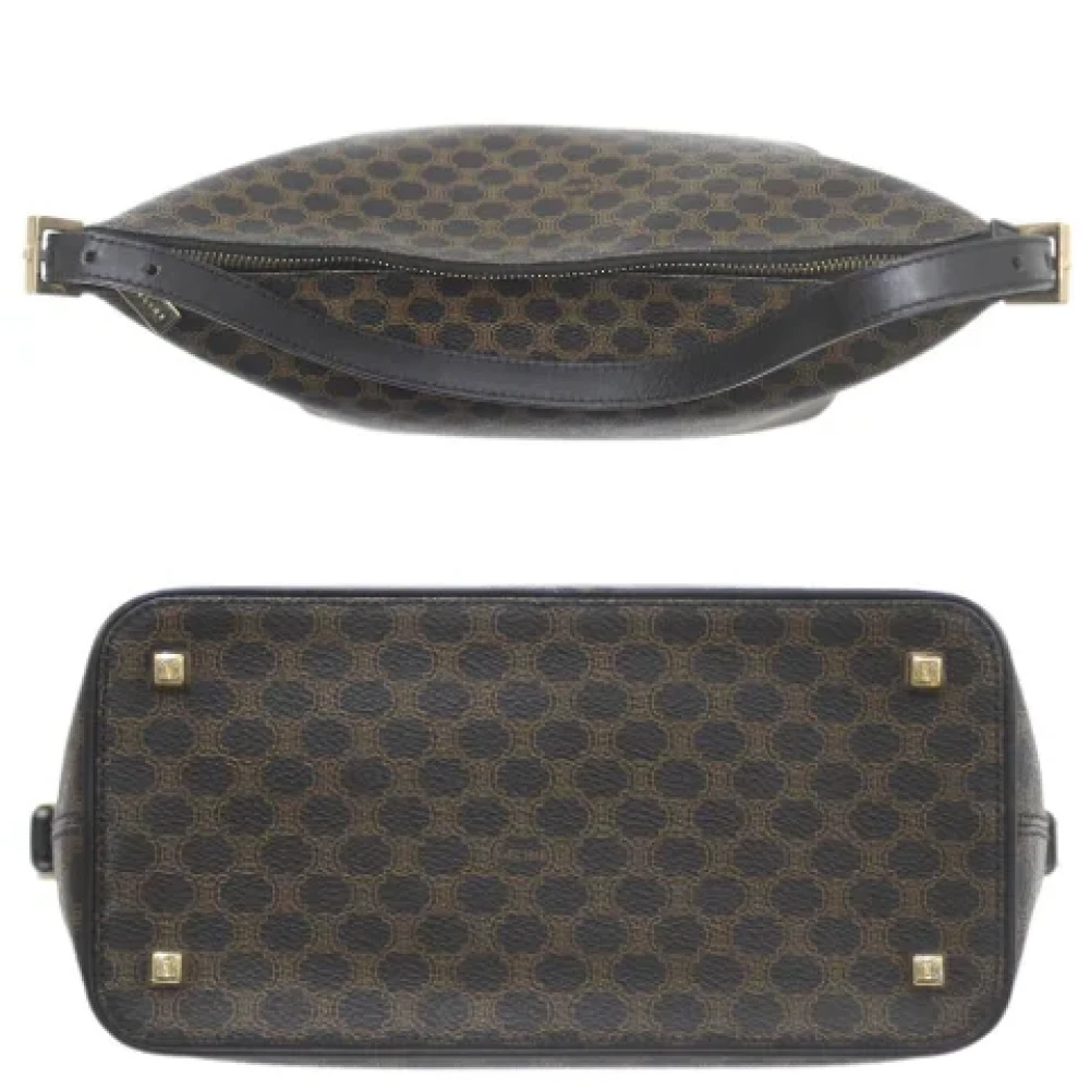 Celine Vintage Pre-owned Leather shoulder-bags Black Dames