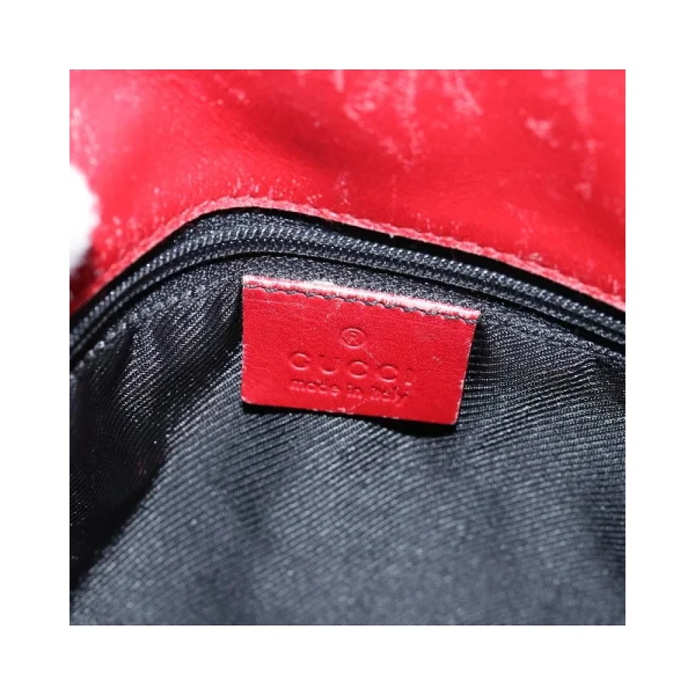 Gucci Vintage Pre-owned Canvas gucci-bags Red Dames