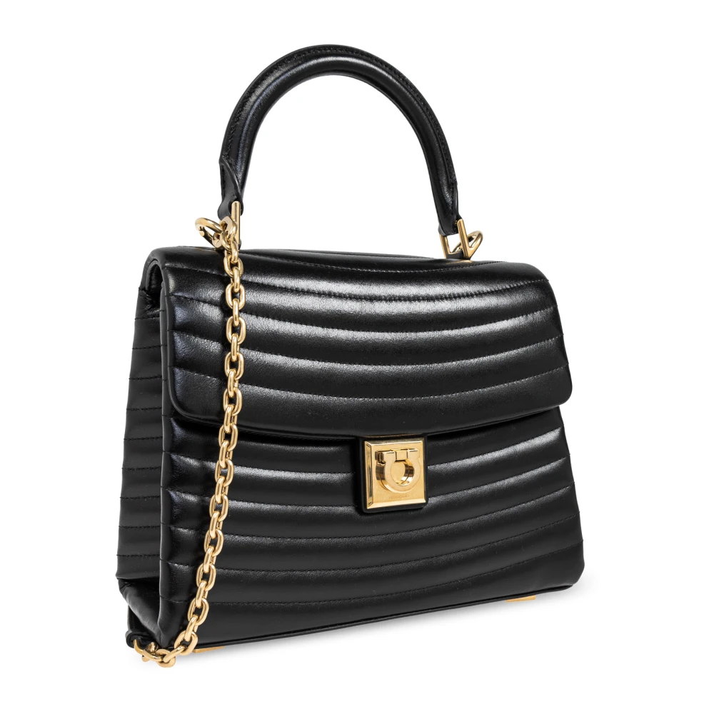 Salvatore Ferragamo Gewatteerde schoudertas Black Dames