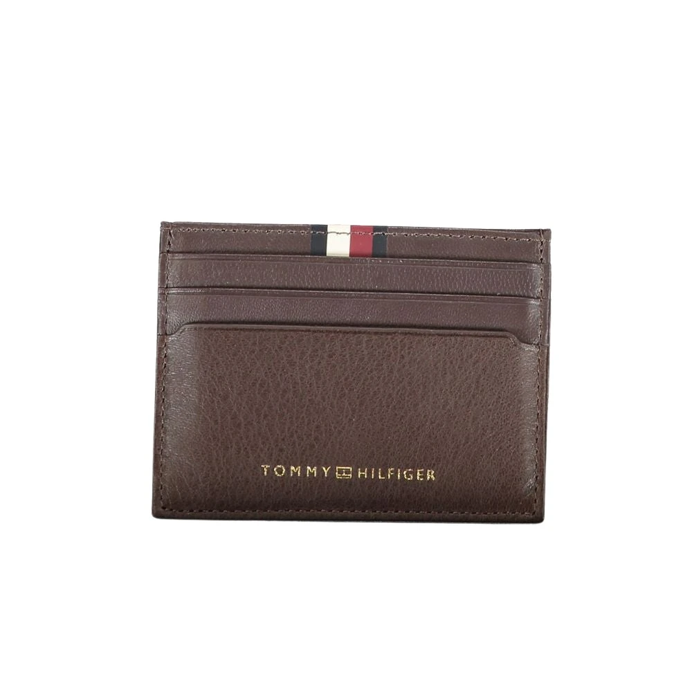 Tommy Hilfiger Heren Bruine Portemonnee met Kaarthouder Brown Heren