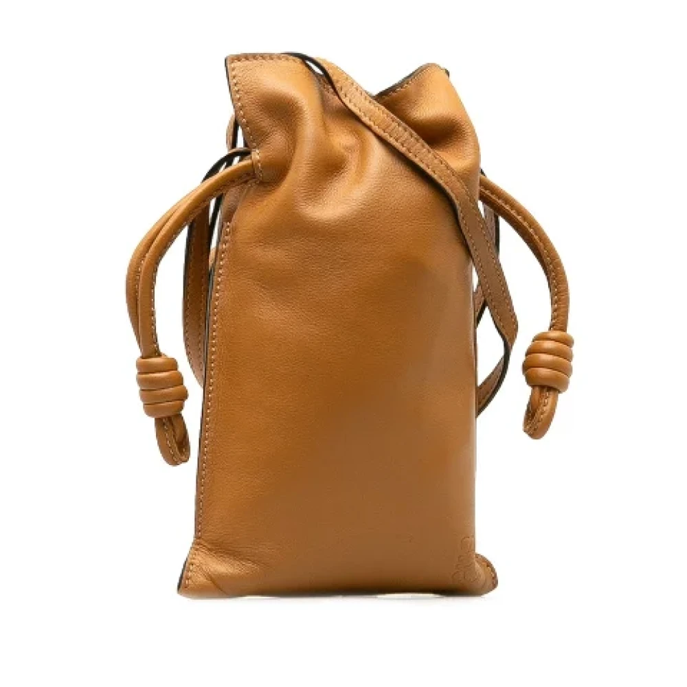 Loewe Pre-owned Leather shoulder-bags Brown Dames
