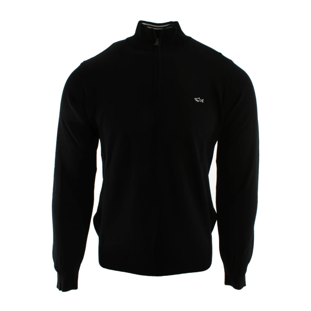 Paul & Shark Black Turtleneck Jumper - Male - Turtlenecks - S - Knitwear