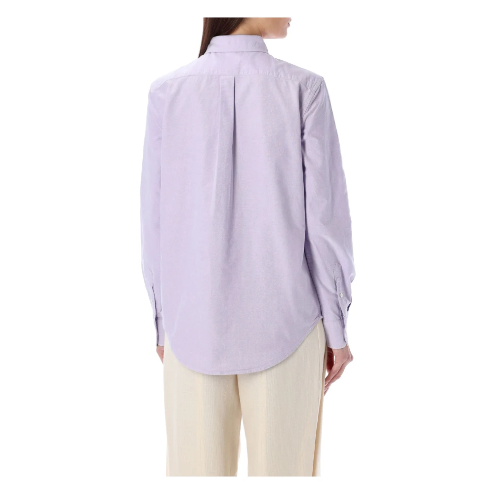 Ralph Lauren Oxford overhemd met relaxte pasvorm Purple Dames
