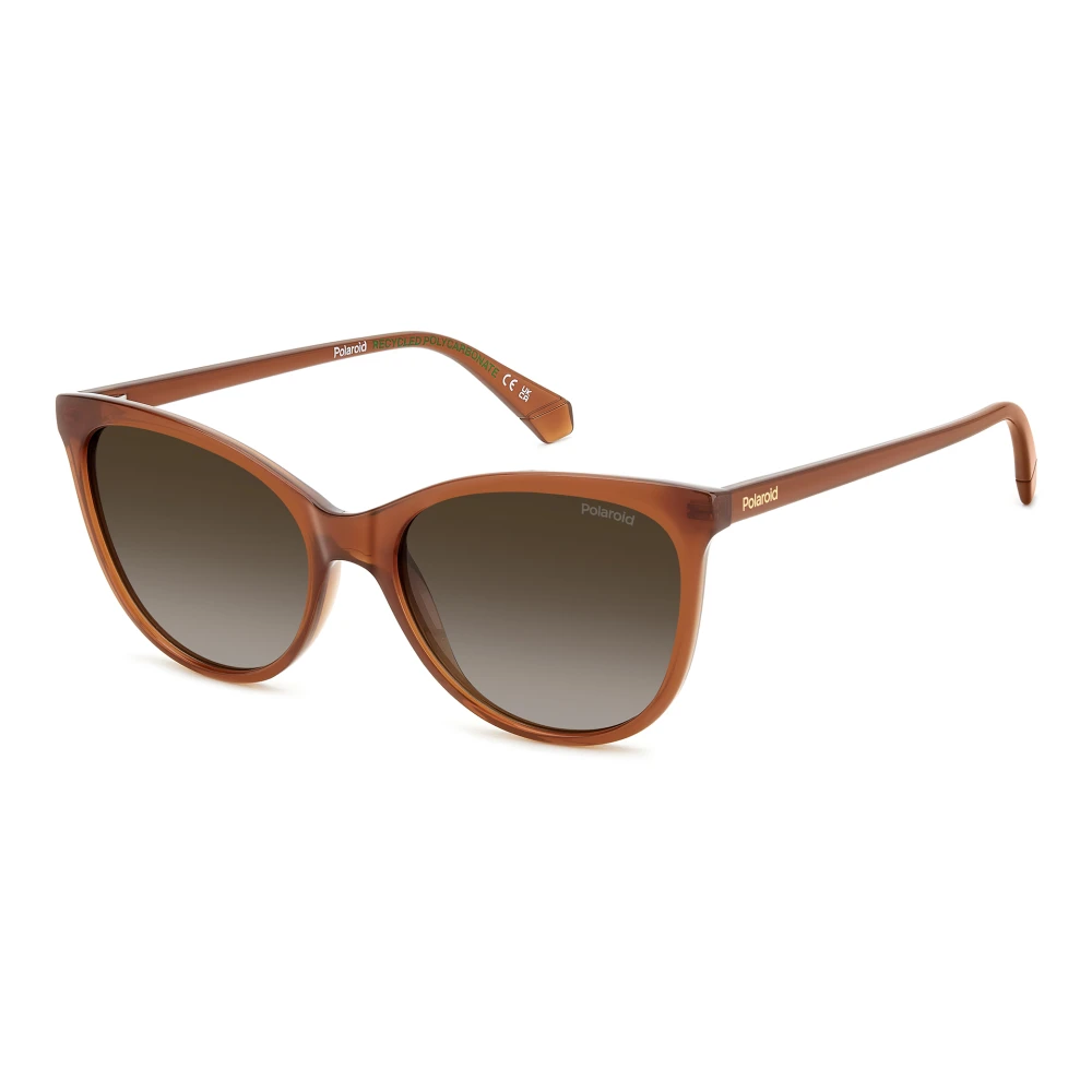 Polaroid Women's Brown Sunglasses, 55 Mm, Ochre/ Shaded Sunglasses
