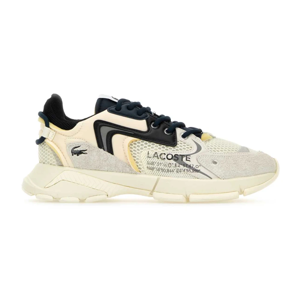 Lacoste Färgglada Läder Mesh Neo Sneakers Multicolor, Herr