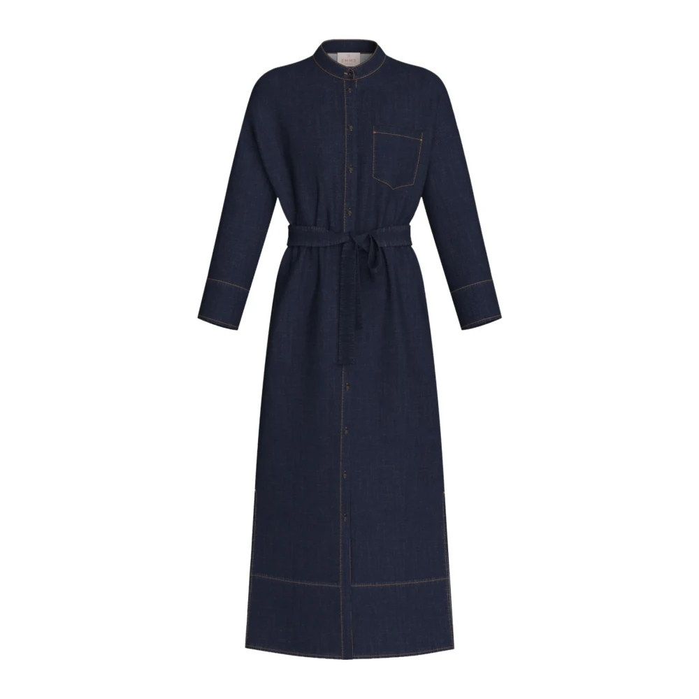 Emme Di Marella Women's Blue Emmsarta Denim Shirt Dress - Shirt Dresses - Xs - Dresses