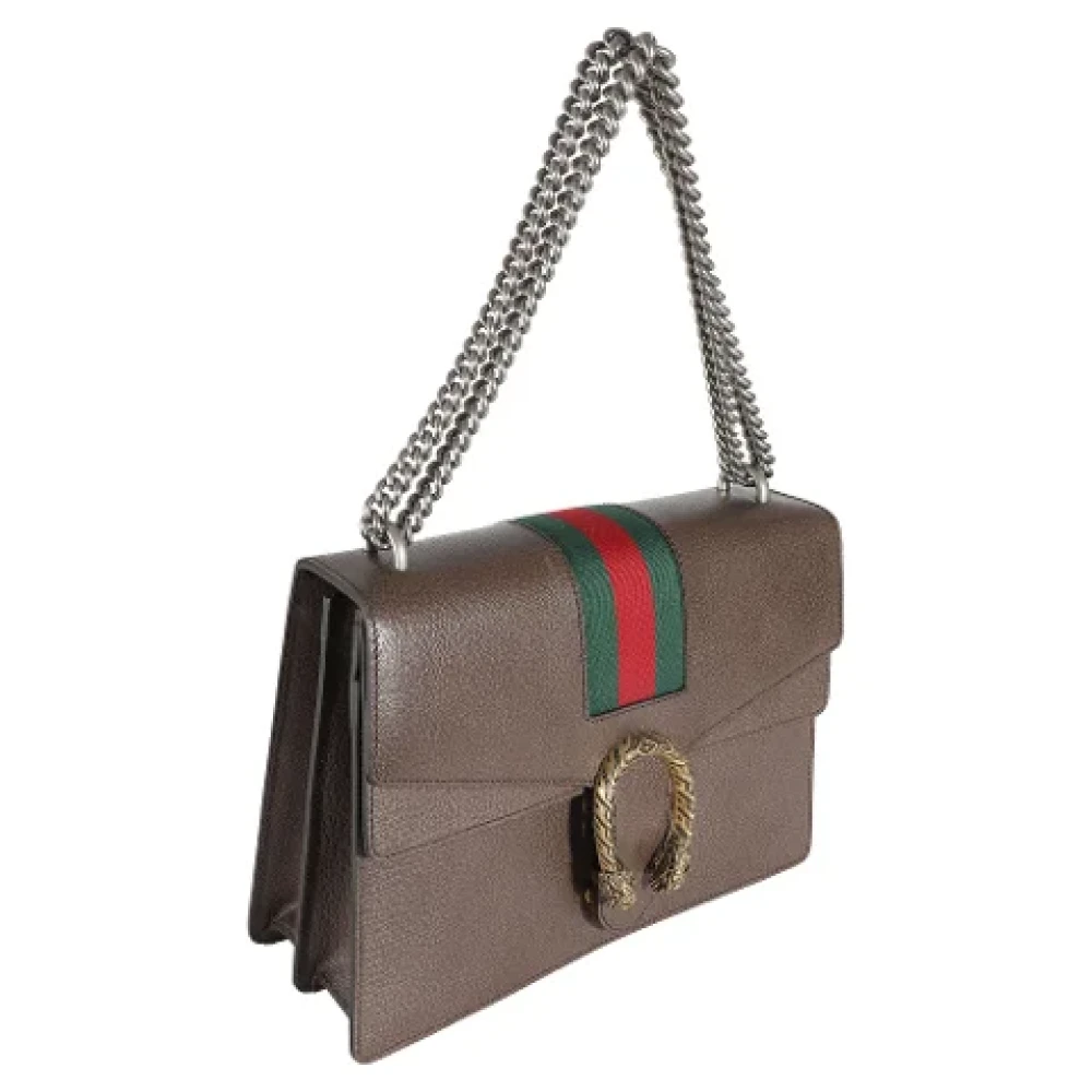 Gucci Vintage Pre-owned Canvas gucci-bags Brown Dames