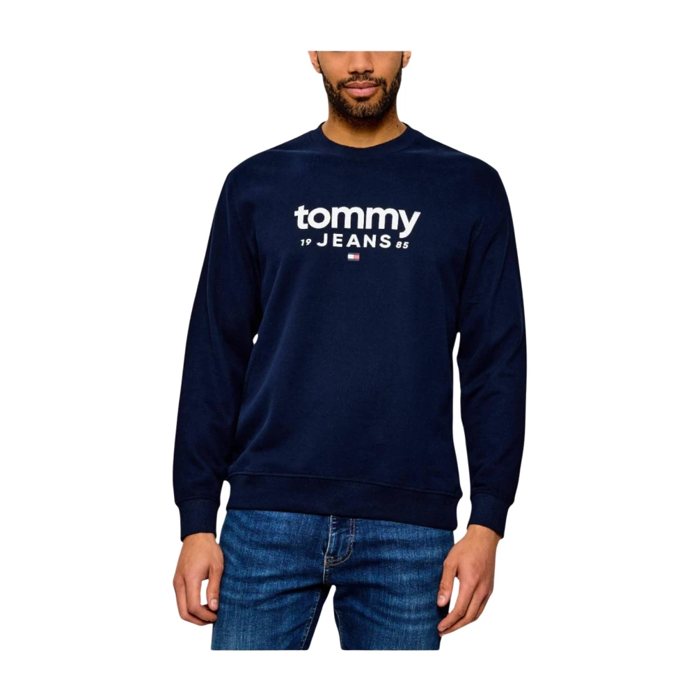 Tommy Hilfiger Blue Graphic Sweatshirt - Male - Sweatshirts - S - Sweatshirts & Hoodies