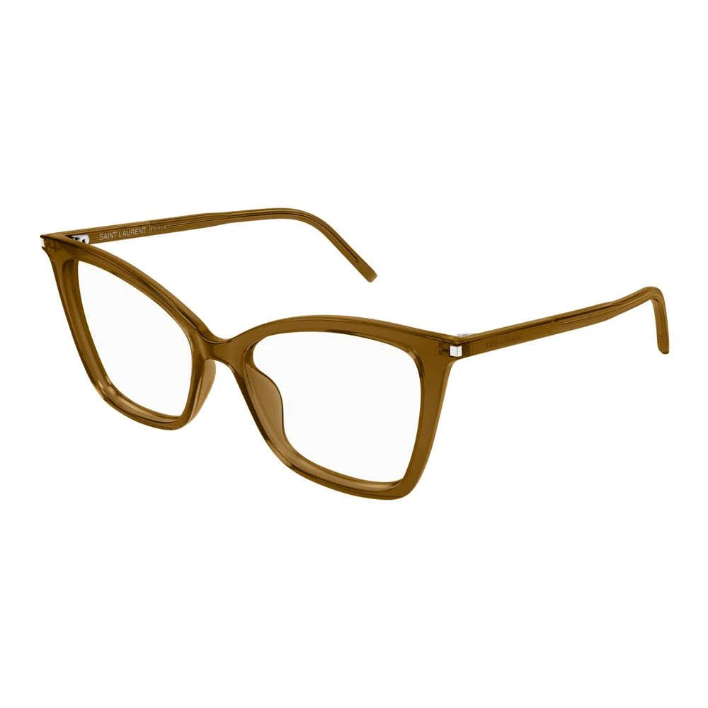 Saint Laurent Women's Brown Glasses, 53 Mm, Transpare Eyeglasses Sl 386 009