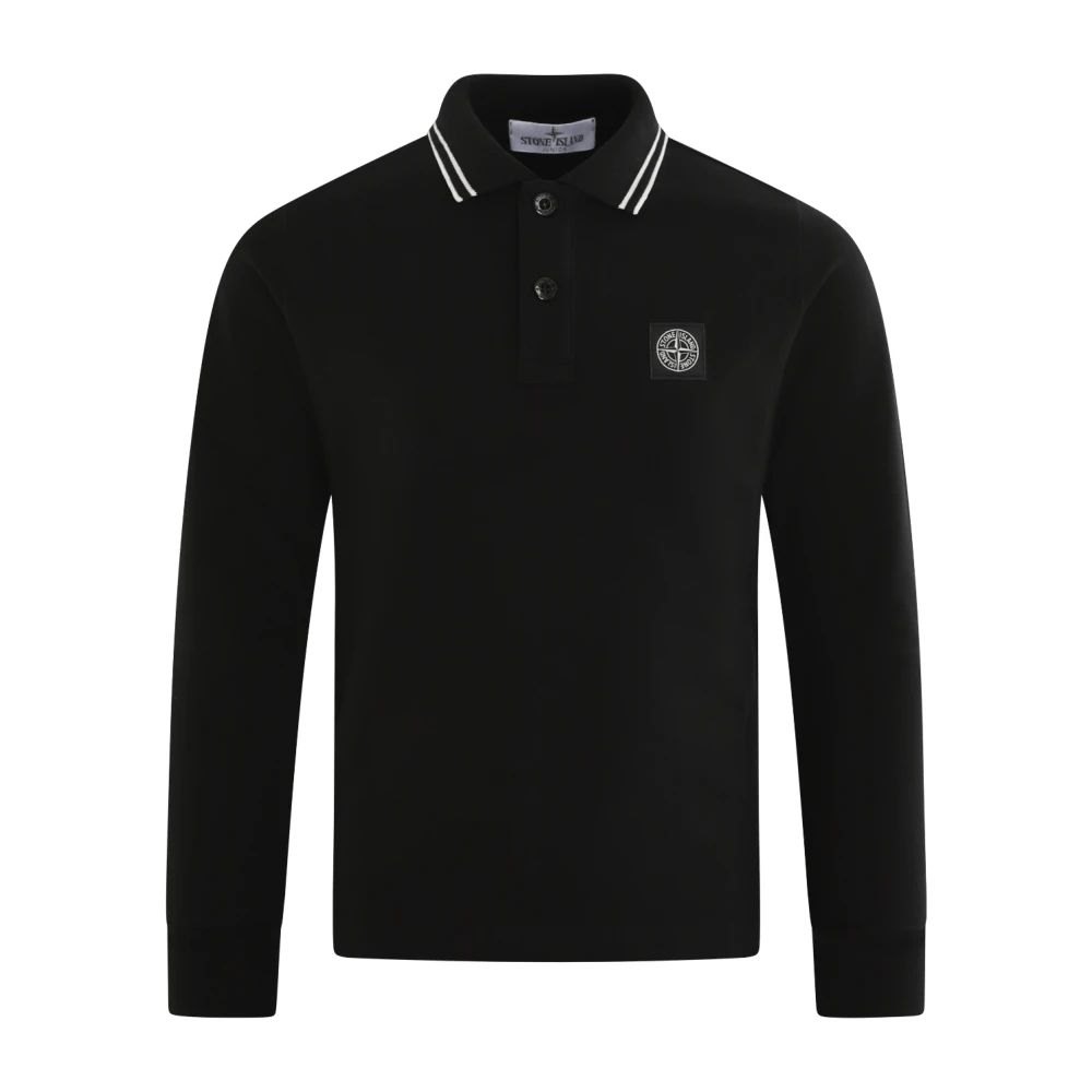 Stone Island Polo tröja för barn Black, Unisex