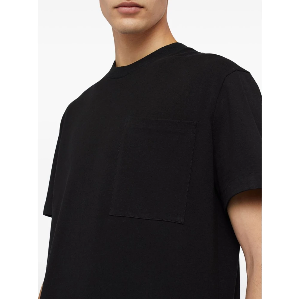 Jil Sander Zwart Zak T-shirt Stijlvolle Casual Shirt Black Heren