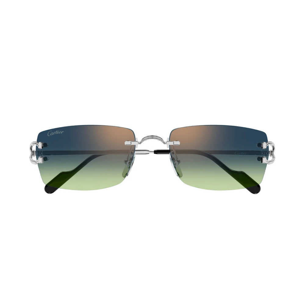 Cartier Men's Gray Sunglasses, 56 Mm, Décor C Sunglasses
