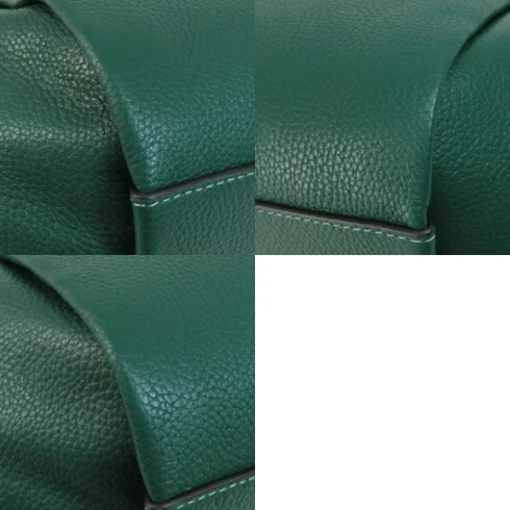 Coach Pre-owned Leather handbags Green Dames