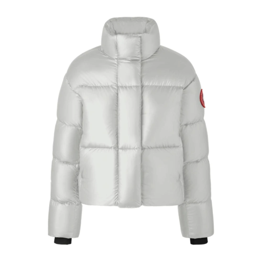 Canada Goose Women's Gray Cypress Cropped Puffer