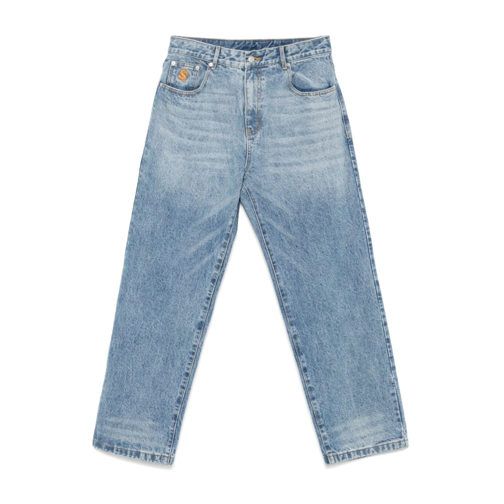 Billionaire Blauwe Jeans met Klassieke Vijf Zakken Blue Heren