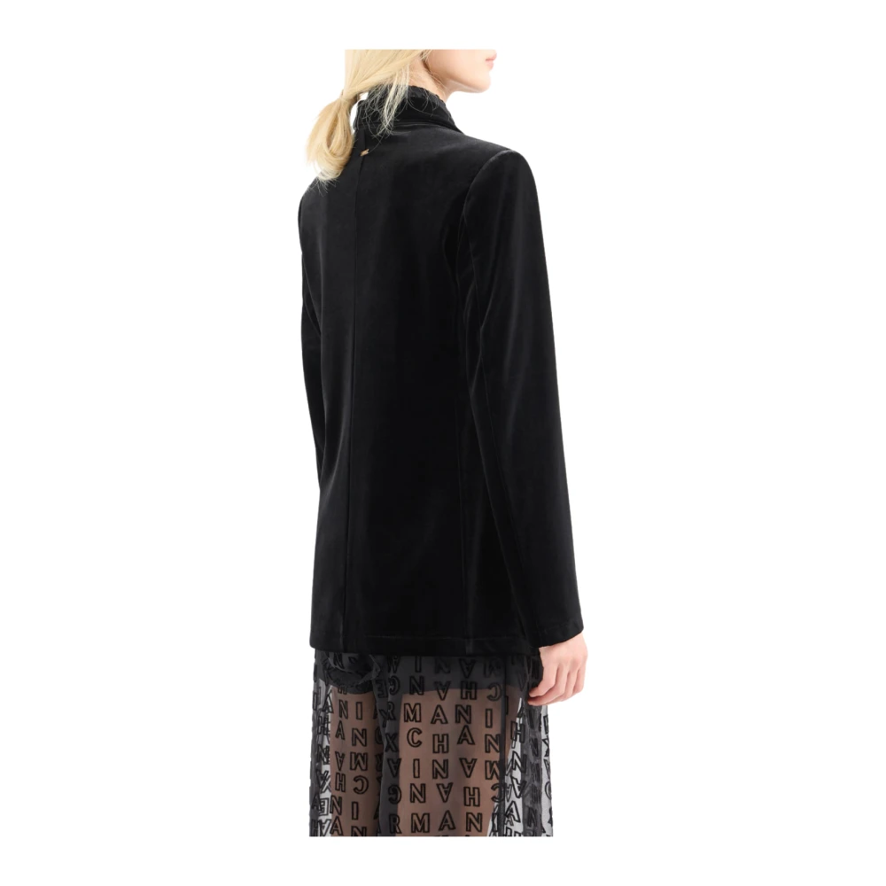 Armani Exchange Zwarte Blazer Americana Stijl Black Dames