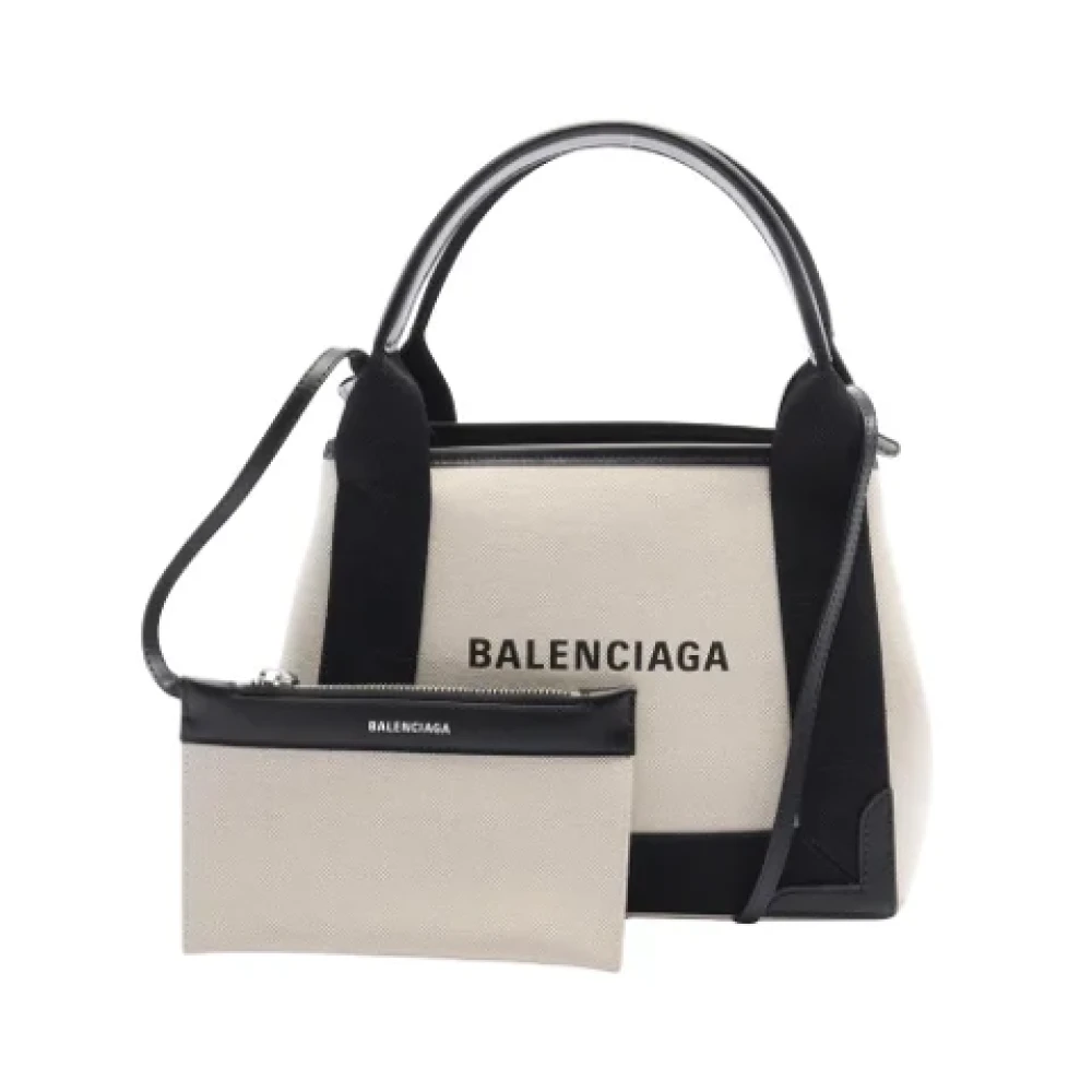 Balenciaga Vintage Pre-owned Canvas balenciaga-bags White Dames