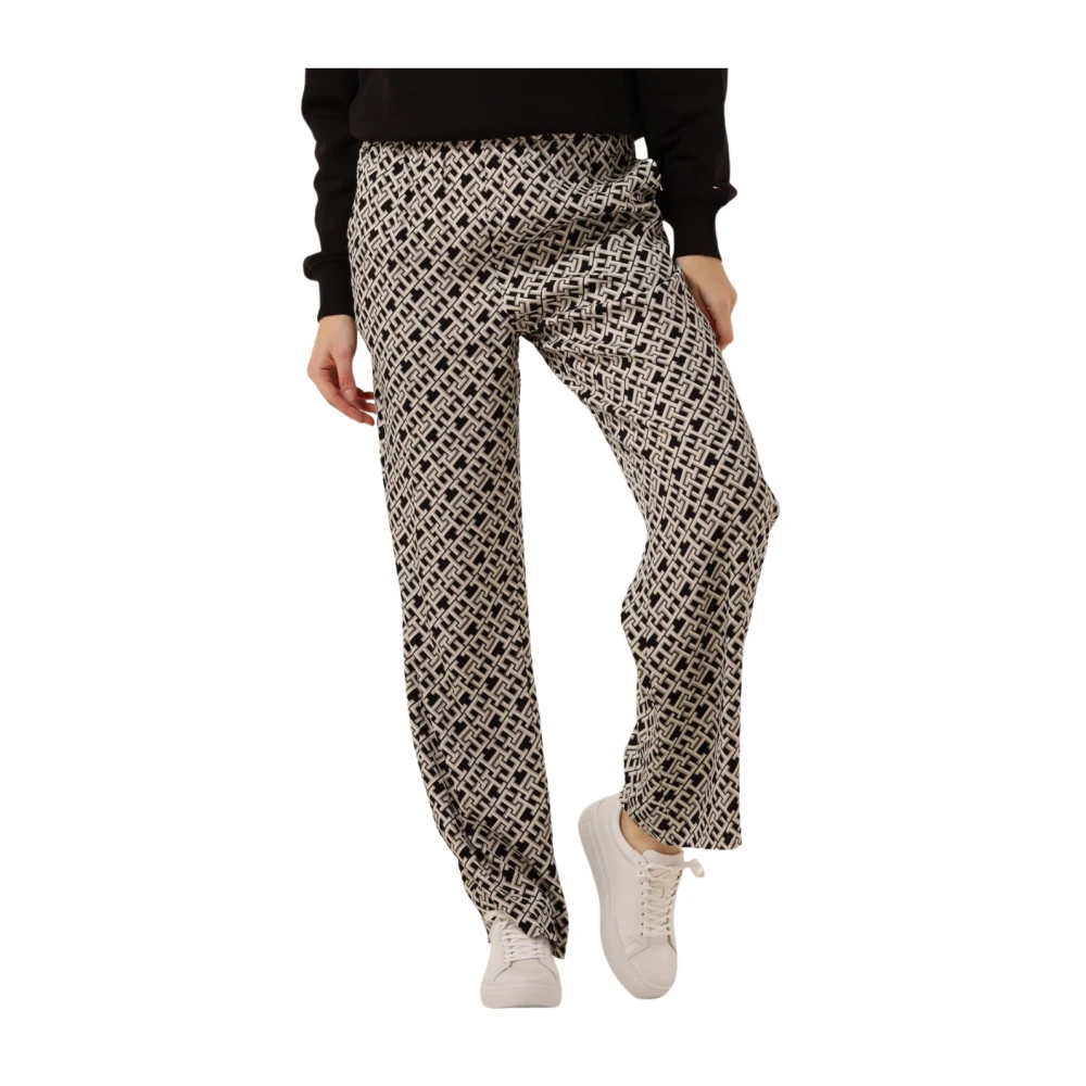Tommy Hilfiger Elastische Taille Pull On Broek Multicolor Dames