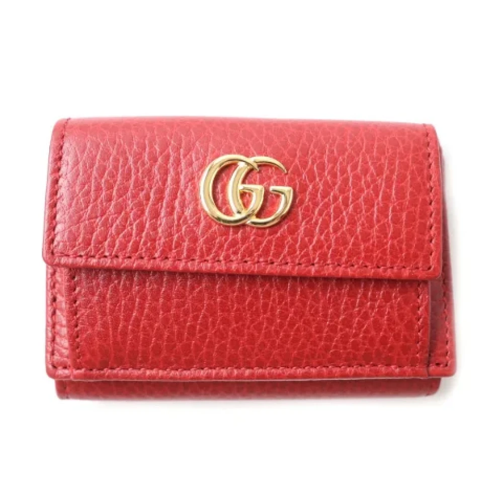 Gucci Vintage Pre-owned Leather wallets Red Dames