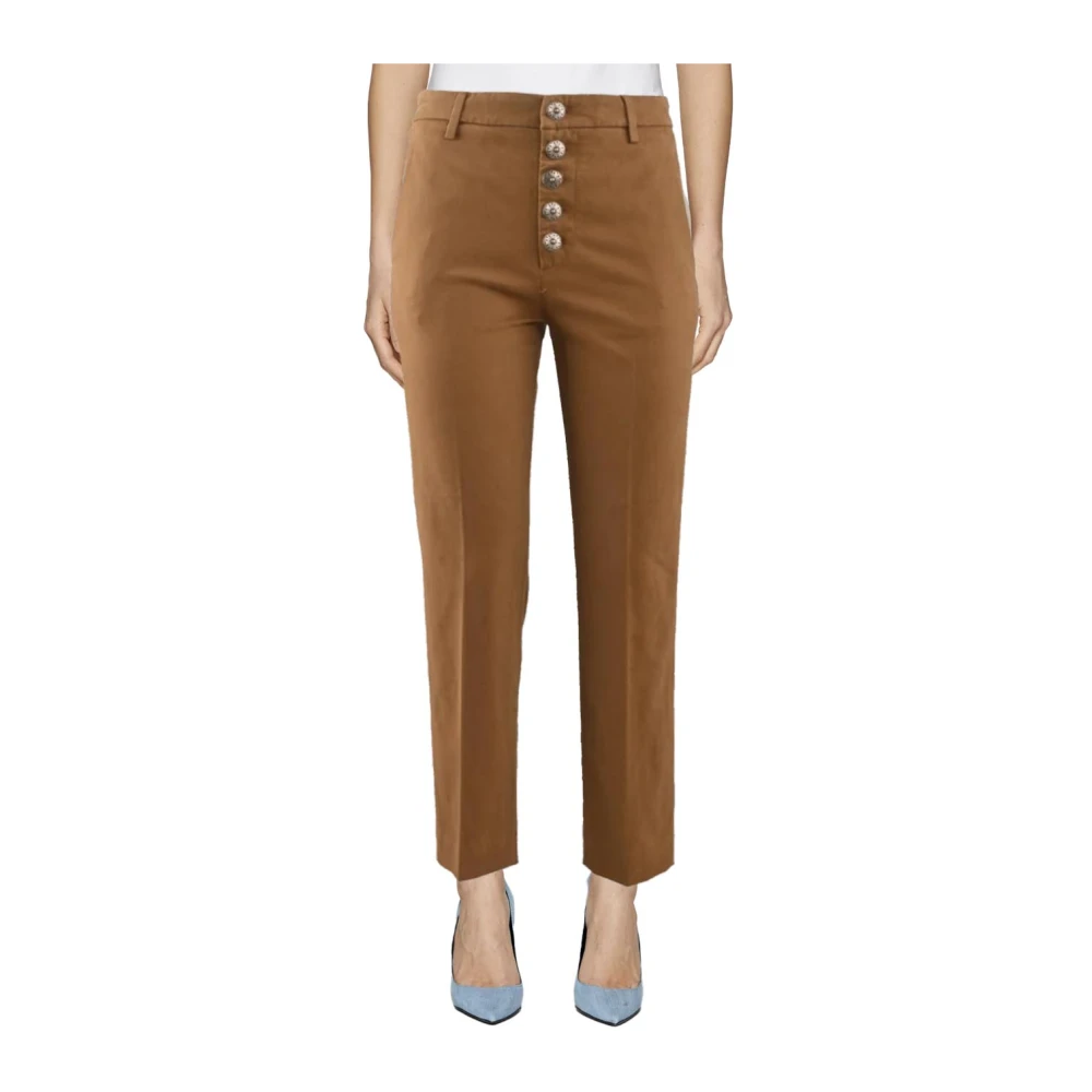 Dondup Katoenen Dames Nima Broek Beige Dames