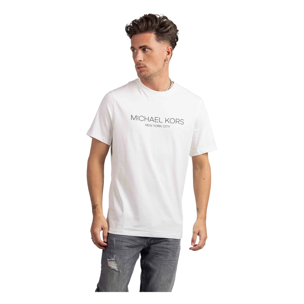 Michael Kors Modern Wit Heren T-Shirt White Heren